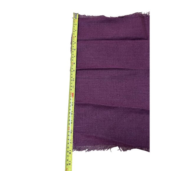 Williams Sonoma Burgundy Cloth Napkins Set Of 4 Fringed 18x18 Dinner Table Linen - Picture 3 of 5